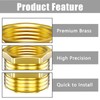 Aitsite Reducer 3/8 to 1/2 inch made of brass, reduction