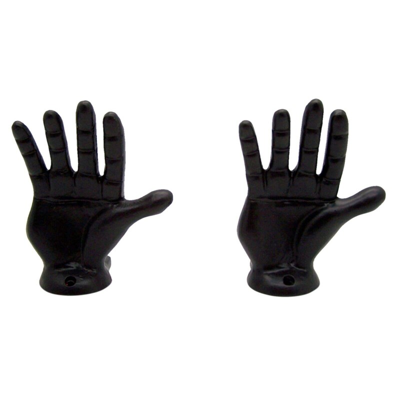 Wowser Black Cast Iron Left Hand Wall Hooks, Unique Home