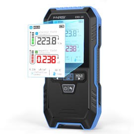 【Newly Upgraded】FNRSI ERD-10 Digital EMF Meter, Electromagnetic Field Radiation Detector with 2.4" Color Screen for Magnetic Electric RF, Temperature Monitoring, Portable Design