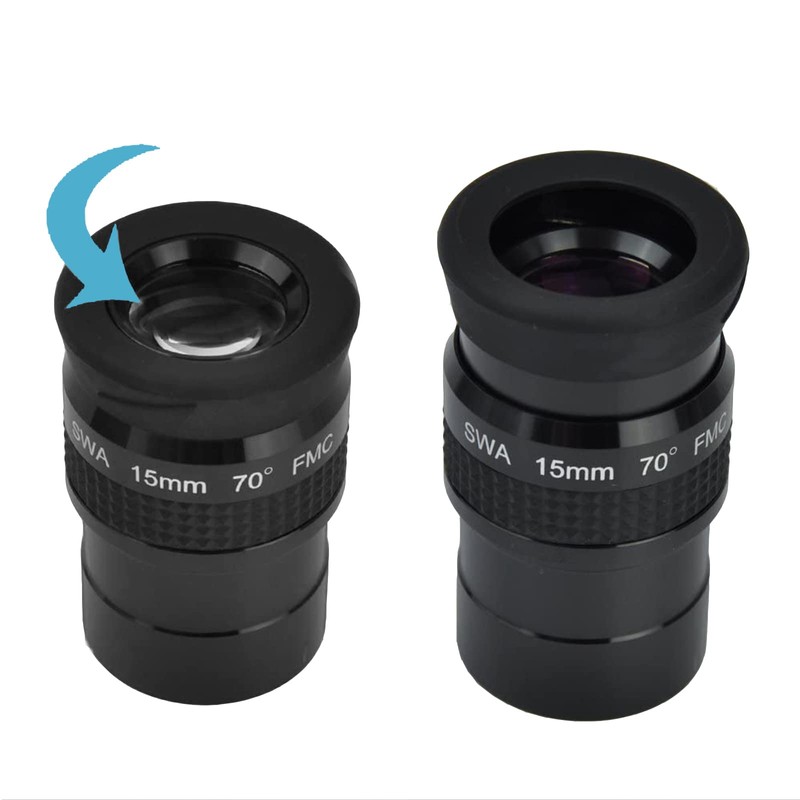Celticbird SWA 1.25“ 15mm Super Wide Angle Eyepieces for Astronomical