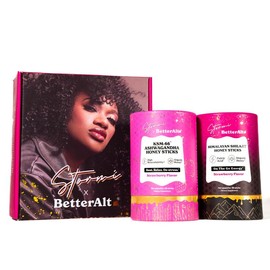 Stormi x BetterAlt De-stress & Energy Kit (Strawberry) | Himalayan Shilajit + KSM-66 Ashwagandha Honey Sticks Duo for Women | Lab-tested for Purity:_Pack of 1 