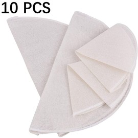 Pack of 10 Cotton Steamer Cloth, Steamer Mat, Dim Sum Steamer Mat, Steamer Paper Mat, Bamboo Steamer Paper, Reusable Round Non-Stick Steam Mat, for Steamer Baskets, Steam Cookers, Dim Sum