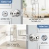Knobonly 10 Pack Privacy Door Knobs Satin Nickel, Keyless Door