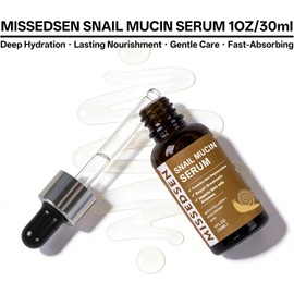 Suero de mucina de caracol con colágeno y ácido hialurónico, promueve la regeneración de la piel, repara los brotes y aporta firmeza a la piel, 1 floz/30 ml
