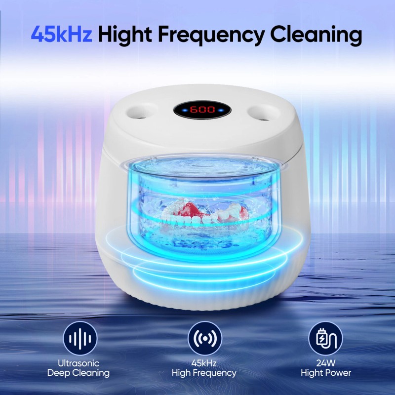 MySmile UV Ultrasonic Retainer Cleaner Machine Denture Teeth Guard Pod