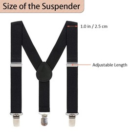 FGSS Boy-Girl Classic-Suspender - Kids Y-Shape Elastic Adjustable Back Braces with Bow for Pants