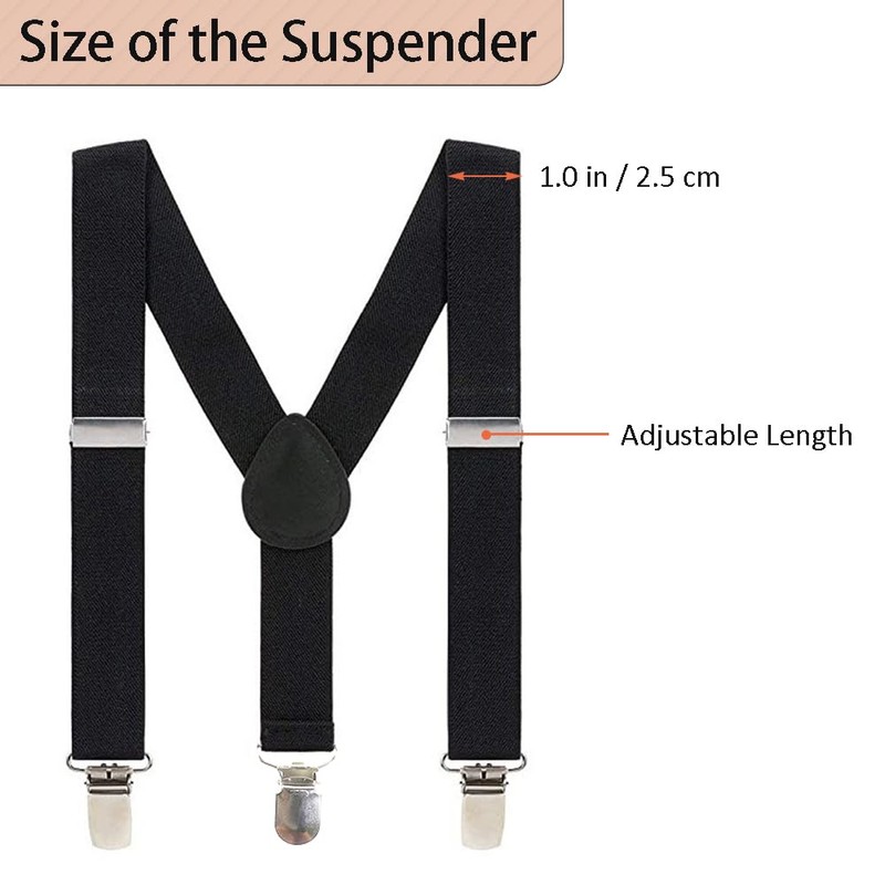 FGSS Boy-Girl Classic-Suspender - Kids Y-Shape Elastic Adjustable Back Braces