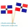JBCD Dominican Toothpick Flag Mini Small Cupcake Topper Flags, 200pcs