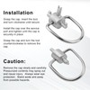 2pcs Locking Cap Key for R410A & R22 Refrigerant, Tamper-Proof