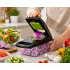 16-in-1 Vegetable Chopper with 8 Stainless Steel Blades, Food Container,