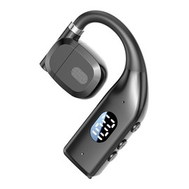YOLAXGA - Auriculares inalámbricos giratorios de oído abierto para orejas izquierda o derecha, auriculares Bluetooth con 30 horas de reproducción, cómodo auricular deportivo para correr,