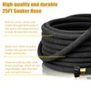 Soaker Hose, 1/2 Inch x 25 FT Round Rubber Garden