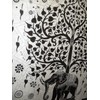 Traditional Jaipur Large Tree Of Life Tapestry, Indian Elephant Wall