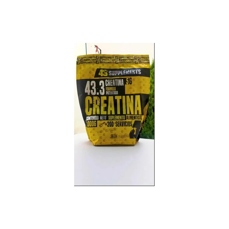 Creatina Monohidratada 1 Kg Bolsa 200 Servs 43 Supplements