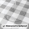 Smiry Rectangle Picnic Table Cloth, Elastic Waterproof Fitted Vinyl Tablecloth