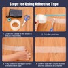 Window Weather Sealing Tape, Transparent Weather Stripping for Doors Windows