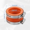 ACROPIX 40mm ID Rubber Orange Motorcycle Carburetor Adapter Inlet Intake