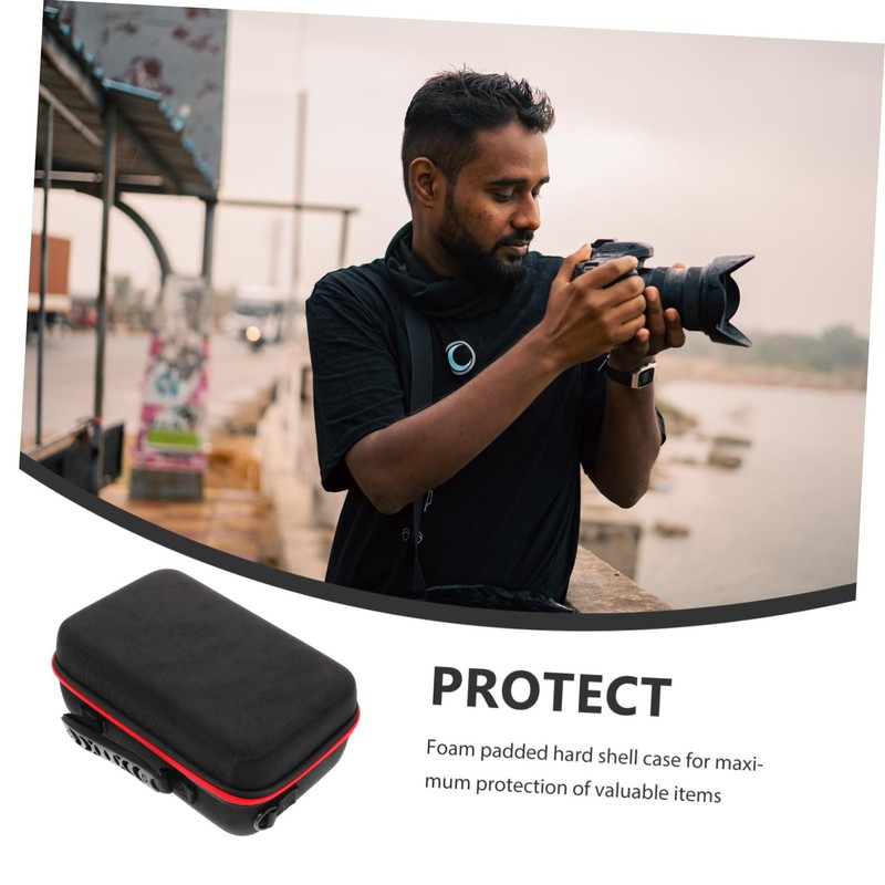 TEHAUX Pink Camera Pouch for Dslr Small Camera Bag with