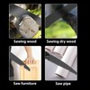 MANUFORE 200mm 65Mn Steel Black Saw Blade 2 Pack for