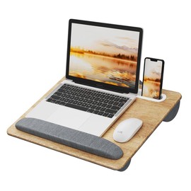 Flycity Portable Lap Desk with Pillow Cushion – Fits Up to 17" Laptops,Lightweight Laptop Tray for Home,Office,Travel - SIZE: 45*35 cm