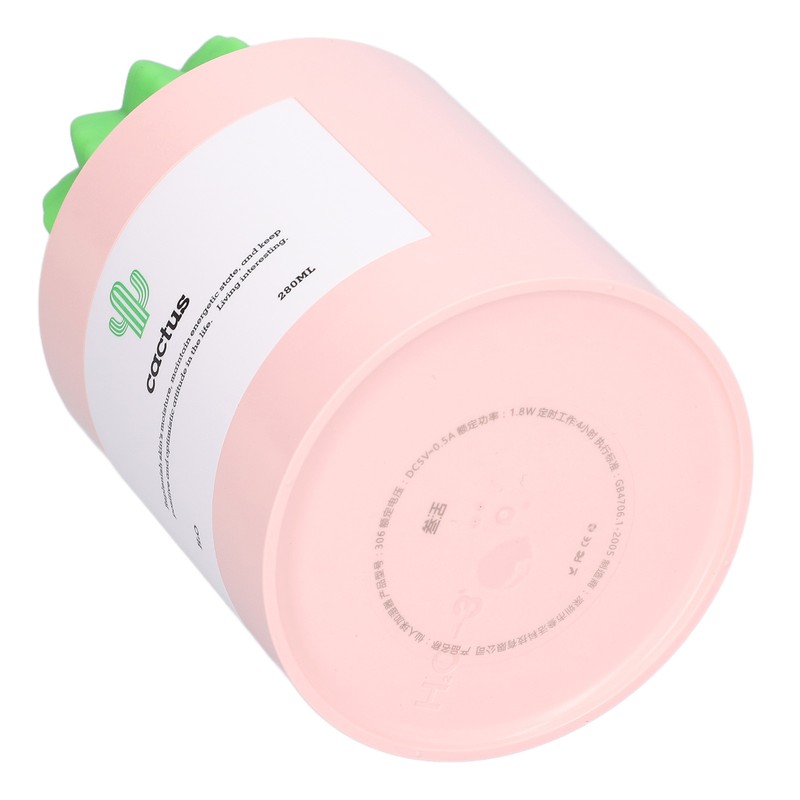 280ml Cactus Desktop Humidifier USB Power Supply Mute Nano Atomization