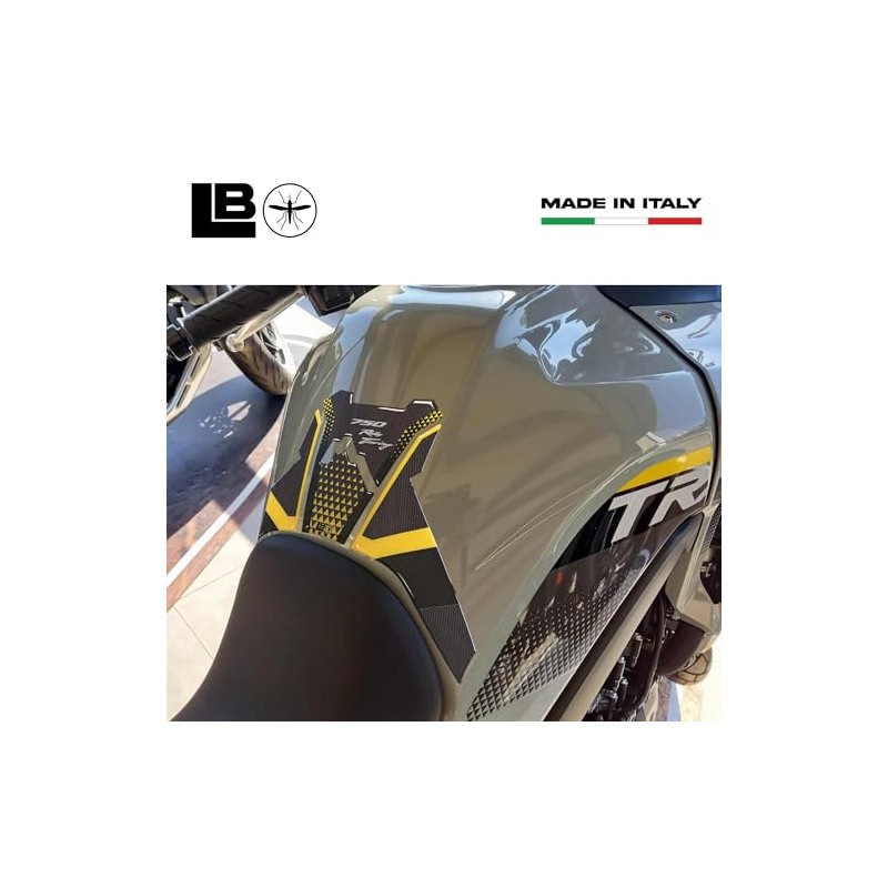 Tank Pad Sticker Compatible with Honda Transalp 2025 Colour: Yellow