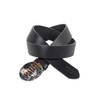Cipo & Baxx CG206 Men's Leather Belt Colourful Buckle Oval