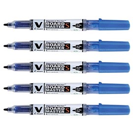 Pilot V Board Master S Ultra Thin Whiteboard Marker - Blue (Pack of 5)