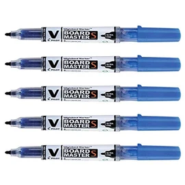 Pilot V Board Master S Ultra Thin Whiteboard Marker - Blue (Pack of 5)