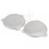 Unbranded Chrome Mesh Speaker Grills Cover For Harley Touring Electra