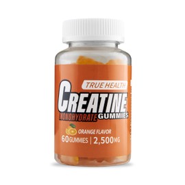 True Health Creatine Monohydrate Gummies, Orange Flavour, 60 Gummies, 2,500mg