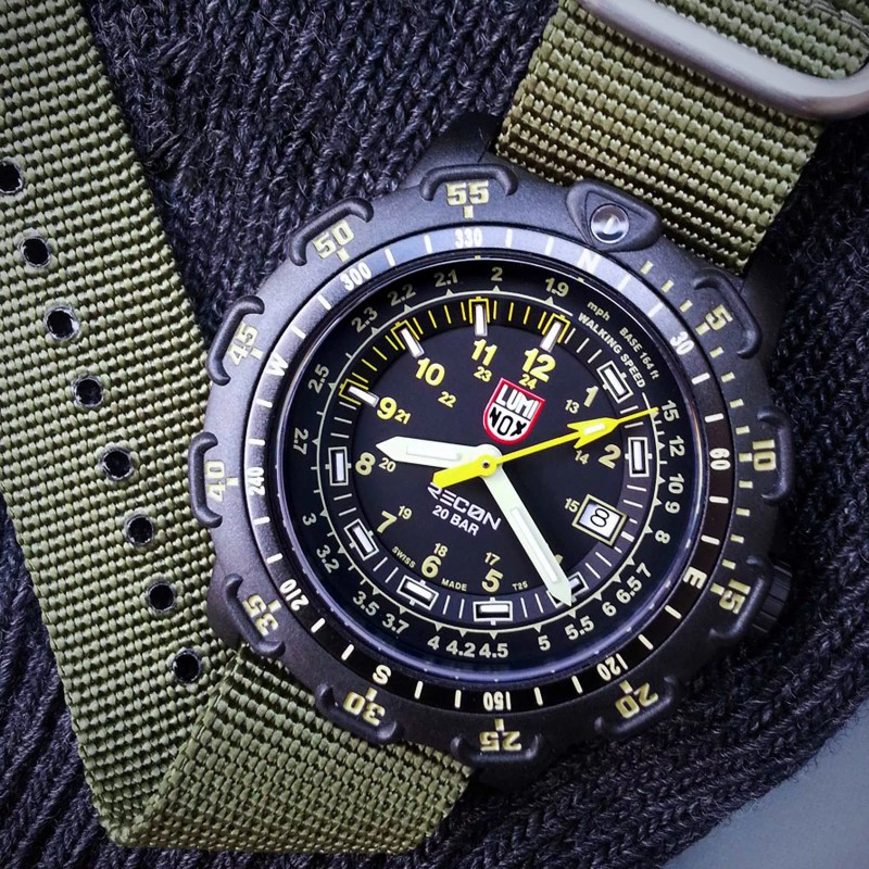 Luminox Genuine Luminox Military Green 22mm Replacement Strap Band -