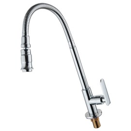 DUIZEND Faucet, Lavatory Kitchen, Single Lever (No Hose), Easy Installation, Flexible, 720° Rotation, Whatever You Want, Oscillating