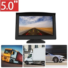 5" Digital Color TFT LCD Car Desktop Monitor+Car Rear View Camera/Waterproof IR Camera for Truck/Bus/Lorry DC12-24V