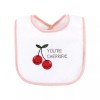 Hudson Baby Cotton Terry Drooler Bibs with Fiber Filling, Fruits,