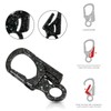 Carabiner Clip, Double Anti-Misopening Locking Design, 2.95'' in Alloy Carabiner