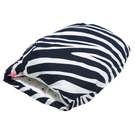 Mother hood Nursing Muff Mini Nursing Pillow Nursing Roll for Travel and Home (Zebra Dark Blue)