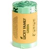 Lucky Family Green Compost Bags for Kitchen Countertop Bin -