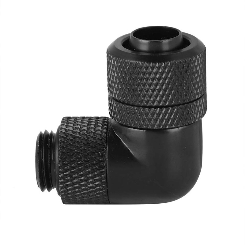 Diyeeni Water Cooling Connector G1/4 Thread 90 Degree Right Angle