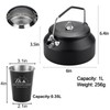 3PCS Camping Kettle Outdoor Campfire Camp Kettle Set with 2