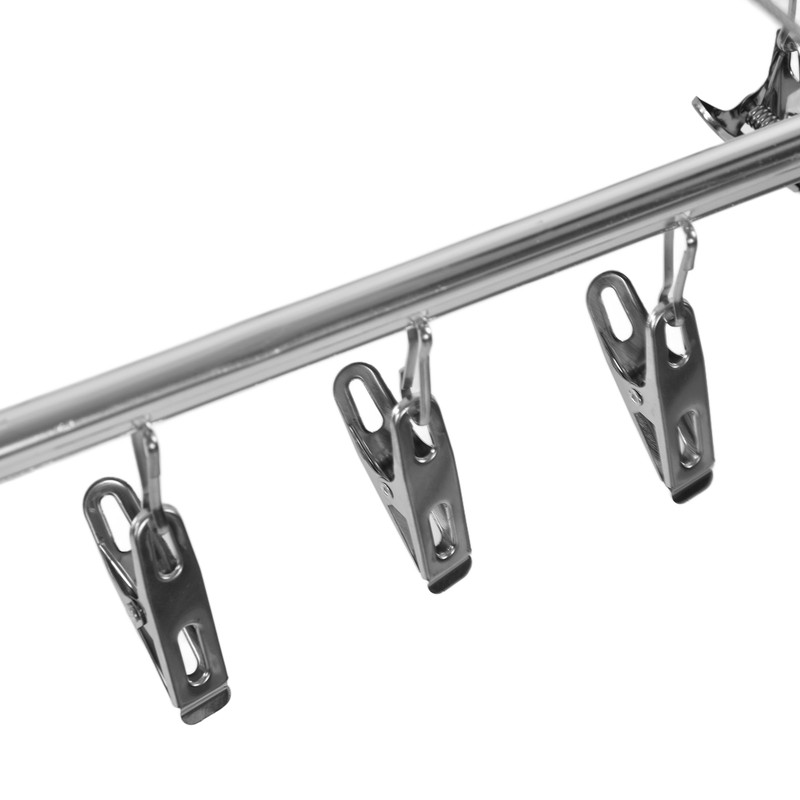 Multifunction Aluminum Alloy Laundry Drying Rack with 26 Clips for