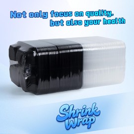 YANGRUI To Go Containers, 40 Pack (40 Trays + 40 Lids) 34oz BPA Free Reusable Bento Box Shrink Wrap Machine Washable Meal Prep Container