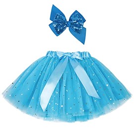 LULLABY KIDS Tulle Tutus Dresses for Toddler Girls Birthday Dress Tutus for Girls Princess Ballet Dress Girls Tutu, 2-6T Sky Blue