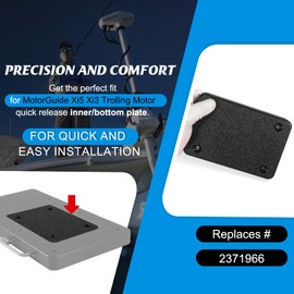 2371966 Inner Plate Bottom Plate–Freshwater System, Fits for MotorGuide Xi5 Xi3 Trolling Motor Quick-Release Mounting Bracket MKA-21
