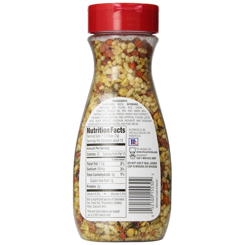 McCormick, Salad Toppins, Crunchy & Flavorful, 3.75oz Bottle (Pack of