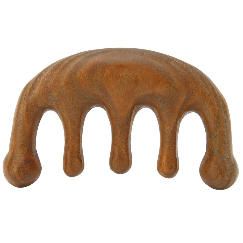 Wood Massage Comb Sandalwood Scraping Scalp Massage Comb for Head