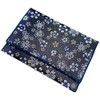 Lacquer Pludacter with Prayer Beads Bag, Cherry Blossom Brocade, Blue