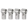 sourcing map T Pipe Clamp Connector 4pcs Structural Pipe Connector