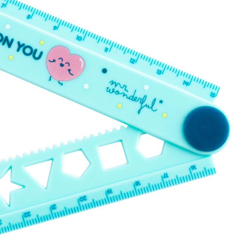 Mr.Wonderful Happiness Looks Good On You Folding Ruler