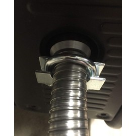Innovative Generator Solutions GenExhaust for Predator/Universal with Large Weld Bead Generator 1in Steel Exhaust Extension 3 Foot Length.